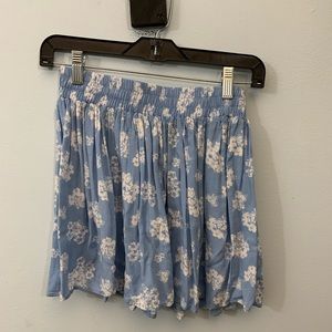 Light blue mini skirt